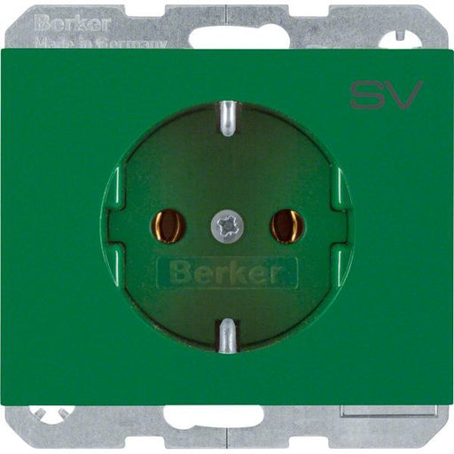 Berker - Steckdose SCHUKO-Steckdose gn 47157113 m.Aufdruck