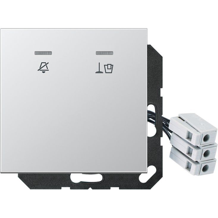 Jung - Abdeckung/Bedienelement für Installationsschalterprogramme Hotelabdeckung AL CU KO5 M 24 mit LED-Einheit 24 V