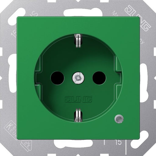 Jung - Steckdose SCHUKO-Steckdose 16 A 250V ABA 1520 BFKO GN m.Berührungsschutz