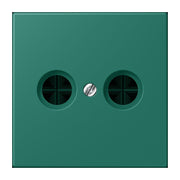 Jung - Einsatz/Abdeckung für Kommunikationstechnik Abdeckung für Antennendose LC 990 TV 216 vert anglais (32040)