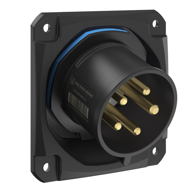 Walther Werke - CEE-Gerätestecker (IEC 60309) CEE NEO Anbaugerätestecker FW732509CC schräg 32A 5P 9h