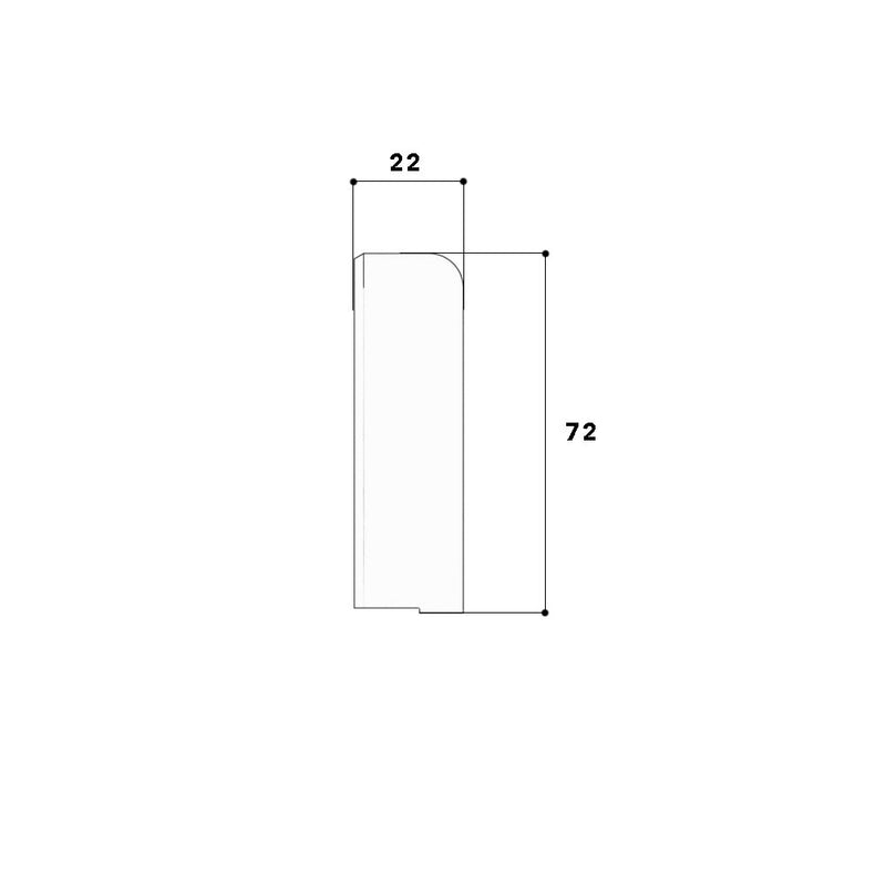 GGK - Endstück für Sockelleistenkanal SL-Endplatte 20x70 cws 11922