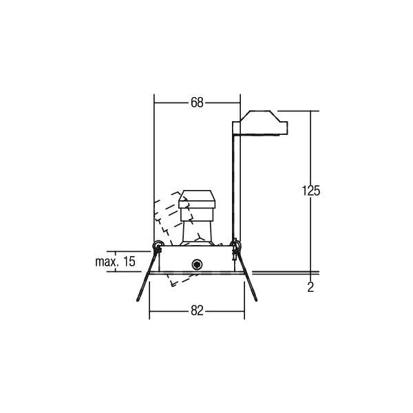 Brumberg Leuchten - Downlight/Strahler/Flutlicht HV-Einbaustahler 36147220 GU10 max.50W/eds