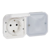 Legrand - Steckdose Schutzkontakt-Steckdose Legrand 069887L IP44, Ultraweiß