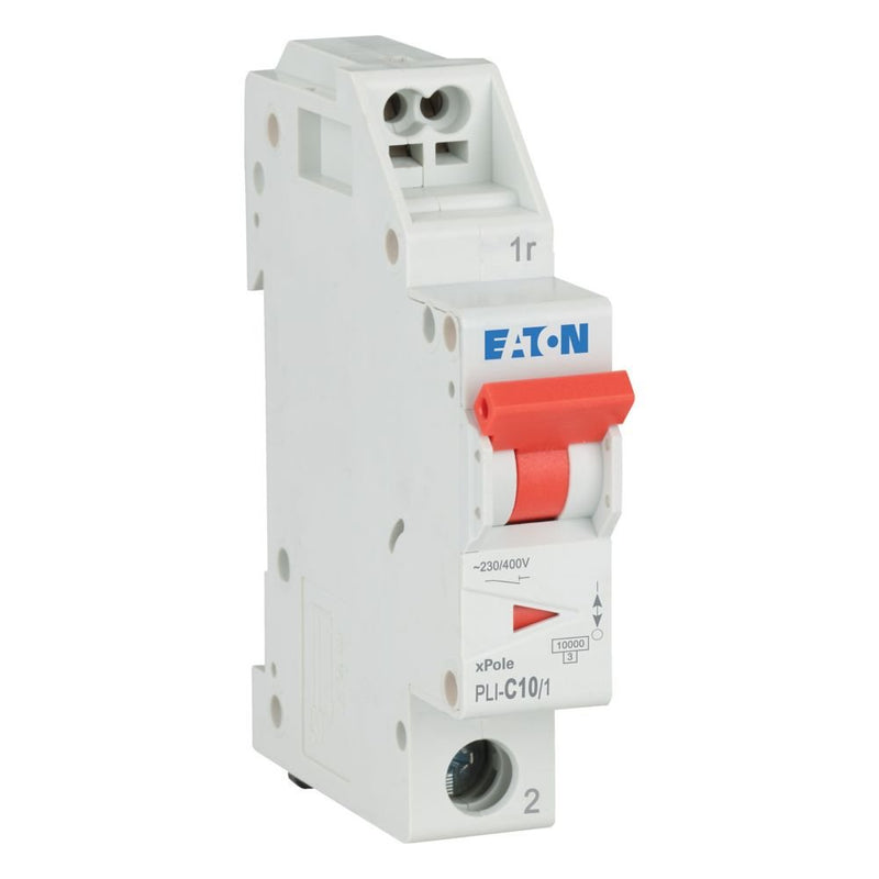 Eaton - Leitungsschutzschalter PLI-C10/1 C 10A, 1p Steckkl. − 12 Stück