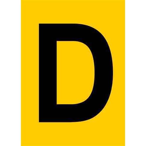 Jahn - Kennzeichnungsmaterial Zahlen+Buchstaben 06/050-D gelb − 10 Stück