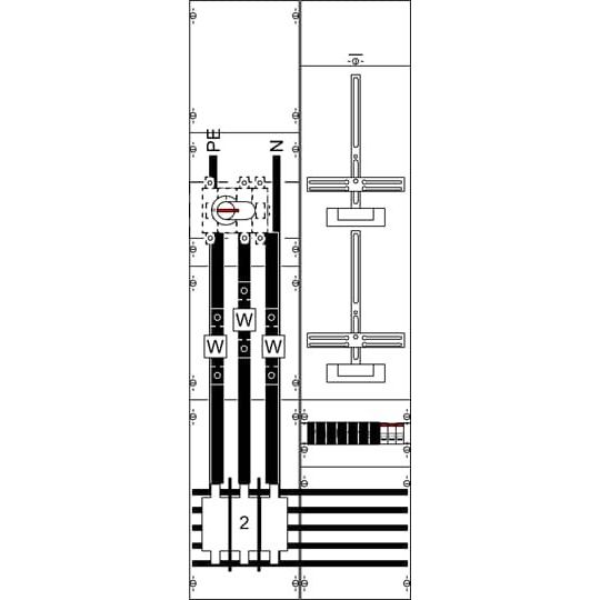 Striebel&John - Zählerfeld Mess-u.Wandlerfeld KA4202 komplett H5/B2