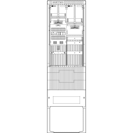 ABN - Zähler-Komplettschrank Straßenbeleuchtung SB205ZL1510 Säule 1 ZP TSG 5pol