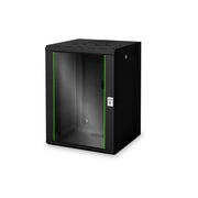 DIGITUS - Netzwerk-/Serverschrank Wandgehäuse DN-19 16-U-3-SW schwenkbar