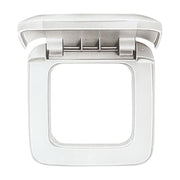 Busch-Jaeger - Abdeckrahmen Rahmen 1-fach 2518-214 aws, m.Klappdeckel