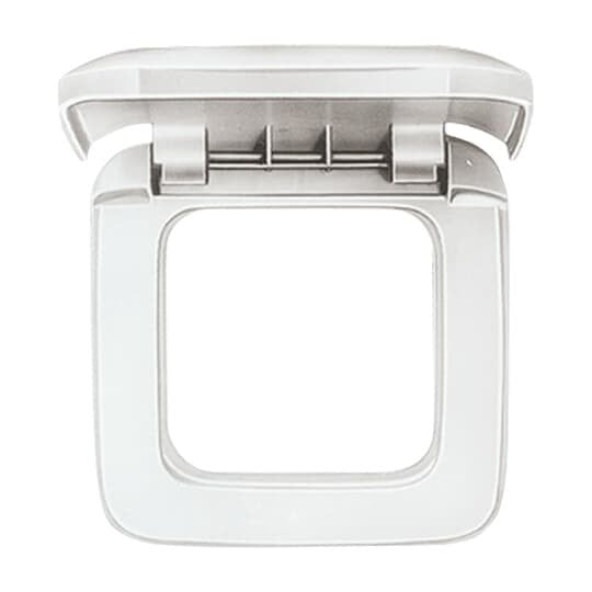 Busch-Jaeger - Abdeckrahmen Rahmen 1-fach 2518-214 aws, m.Klappdeckel  − 1 Stück
