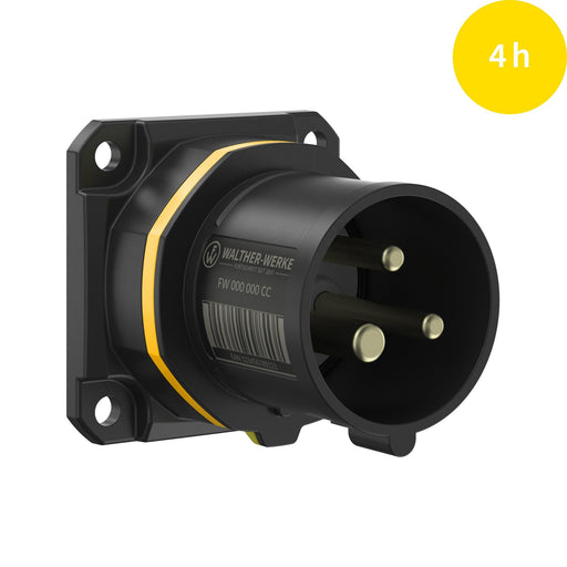 Walther Werke - CEE-Gerätestecker (IEC 60309) CEE NEO Anbaugerätestecker FW612304SK gerade 16A 3P 4h