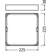 Ledvance - Mechanisches Zubehör/Ersatzteile für Leuchten Anbaurahmen DL SLIMFRAME SQ210WT