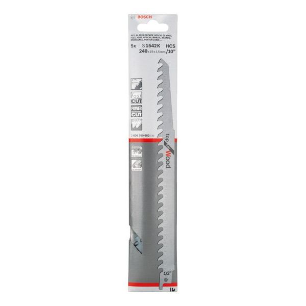 Bosch - Säbelsägeblatt Top for Wood, 5er-Pack 2608650682