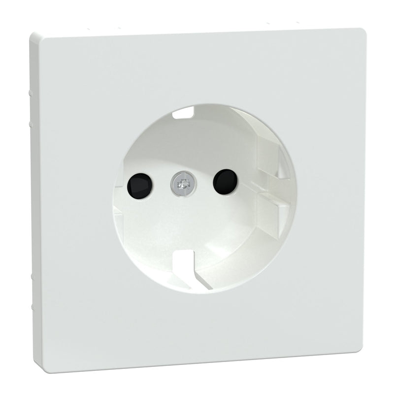 Merten - Abdeckung/Bedienelement für Installationsschalterprogramme Zentralplatte lotosws MEG2330-6035 f.SCHUKO-Steckdose