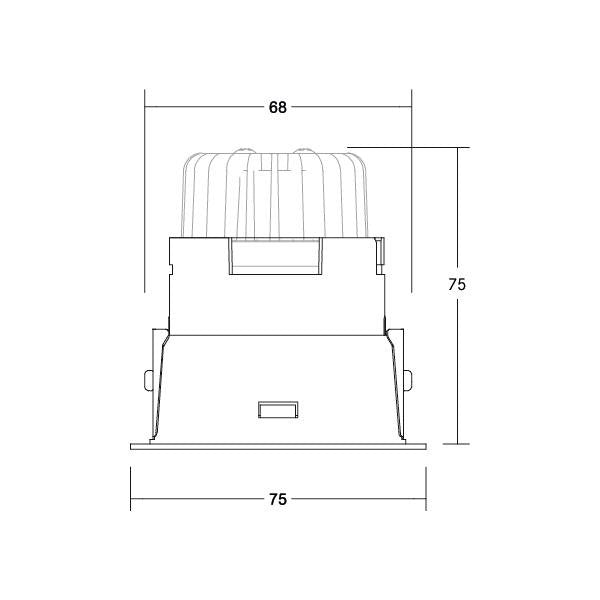 Brumberg Leuchten - Downlight/Strahler/Flutlicht LED-Einbaustrahler 230V 41473173DW 3000-1800K