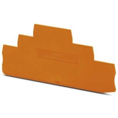 Phoenix Contact - Abschluss- und Zwischenplatte für Reihenklemme Abschlussdeckel D-PT 1,5/S-3L-0,8 OG 97,2x0,8mm, orange − 50 Stück