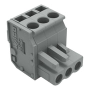 WAGO - Kabelsteckverbinder für Leiterplattensteckverbinder 1-Leiter Federleiste 232-203/026-000 CAGECLAMP 2,5mm²,gr − 100 Stück