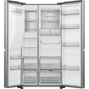 Hisense - Kühl-/Gefrierkombination Kühl/Gefrierkombi SbS RS818N4TIC steel look