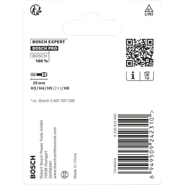 Bosch - Bit-Set PRO H Impact Bit Set, H3, 2608521U59VE(5) H4 2 x H5 H6 25 mm
