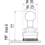 Schmersal - Drucktaster, Komplettgerät Kreuztaster MKTC32