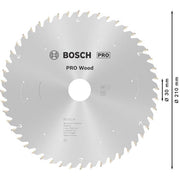 Bosch - Kreissägeblatt PRO Wood cordless 2608837714 Kreissägeblatt 210 x