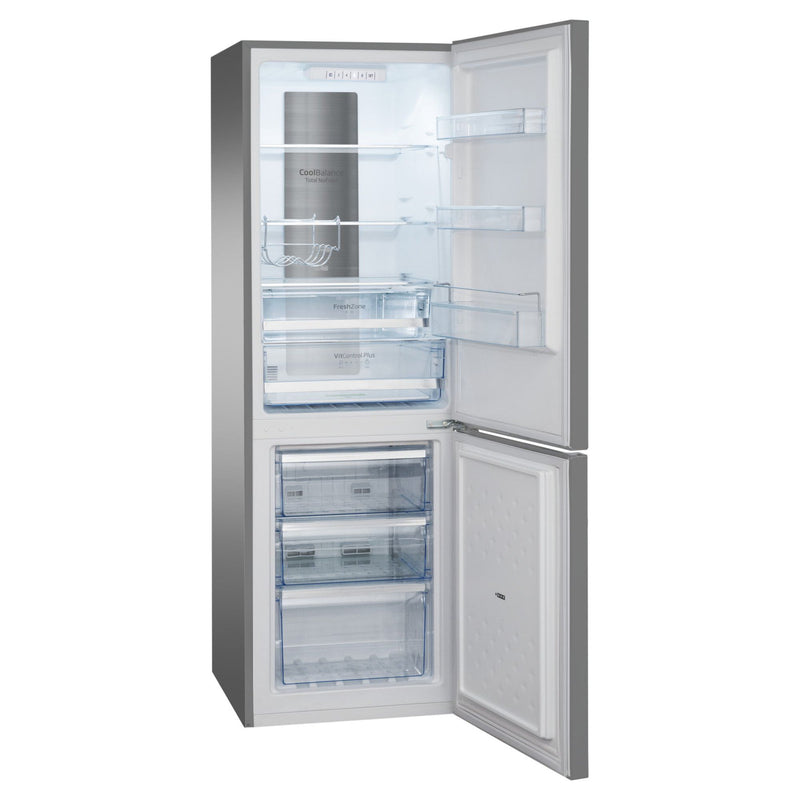 Amica - Kühl-/Gefrierkombination Kühl/Gefrierkombi KGCN 387 148 E 170cm,Edelstahloptik