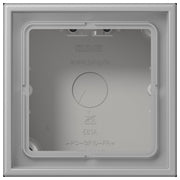 Jung - Aufputzgehäuse für Unterputzgerät Aufputz-Kappe 1fach LC 581 A 204 gris moyen (32012)