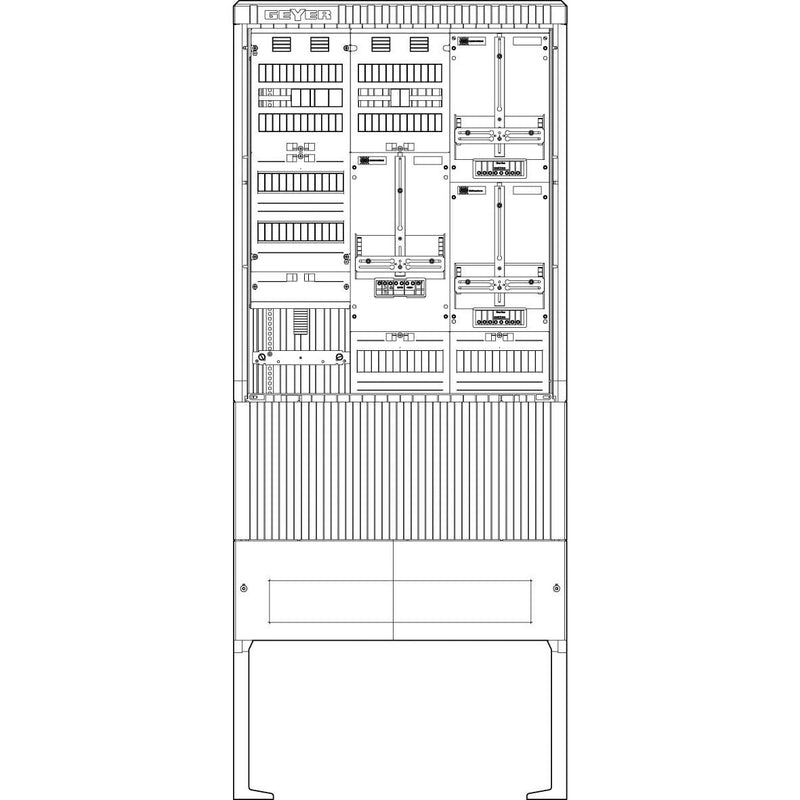 ABN - Zähler-Komplettschrank Zähleranschlusssäule SZ207ZA3500 3 ZP APZ 5pol