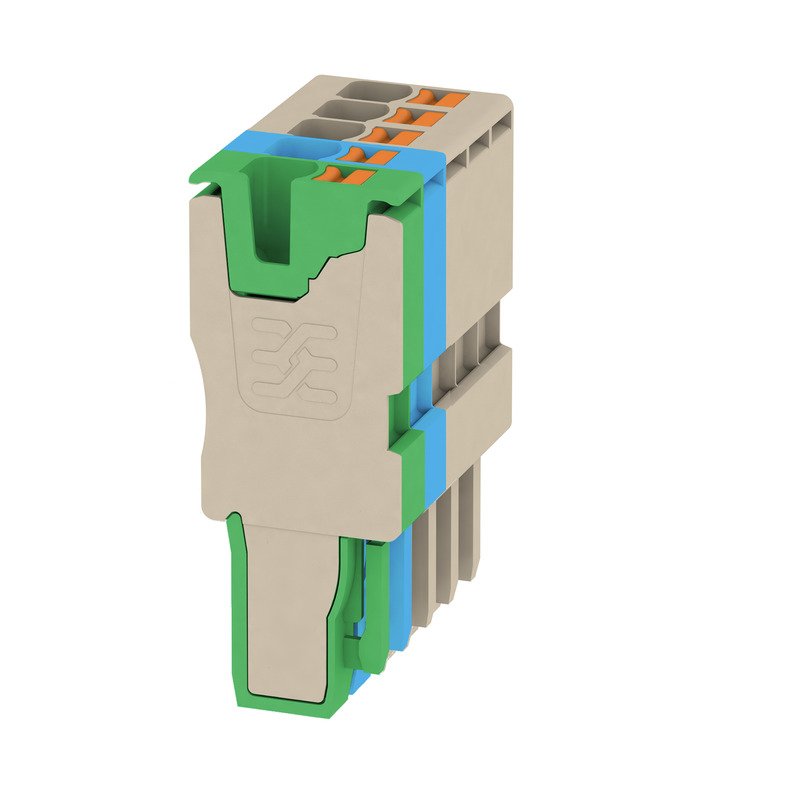 Weidmüller - Zubehör/Ersatzteile für Klemmen Stecker APG 2,5/5-3BG-BL-GN 2,5qmm, 24A, Pole:5 − 25 Stück