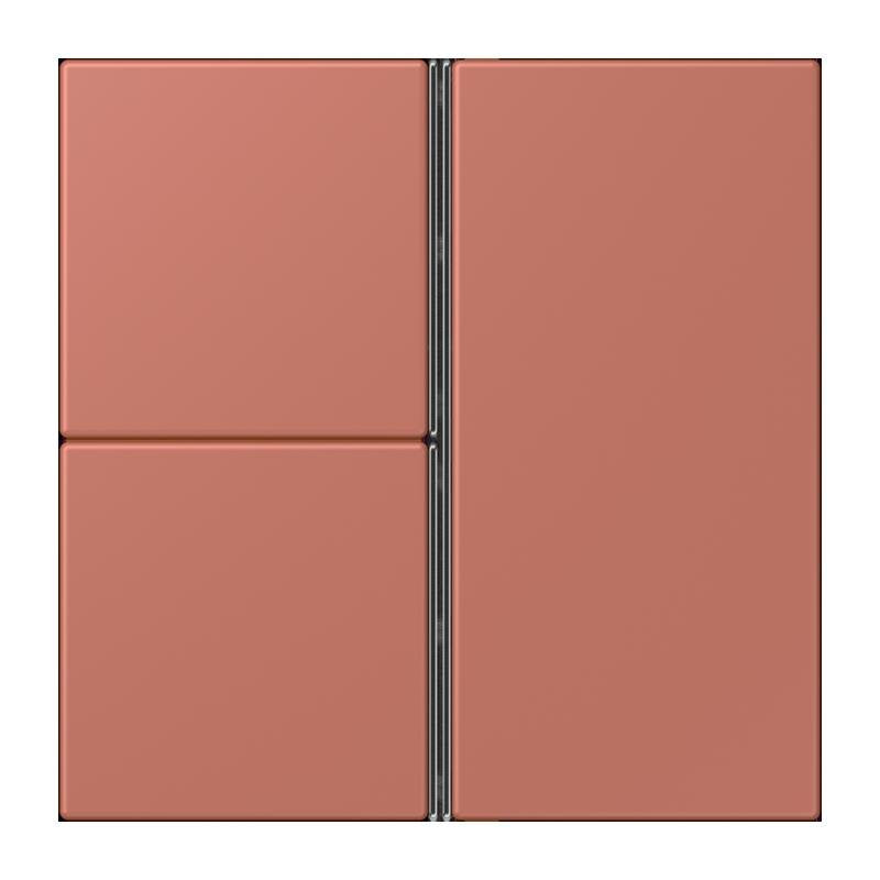 Jung - Abdeckung/Bedienelement für Installationsschalterprogramme Tastensatz 3fach LC 403 TSA 236 terre sienne brique
