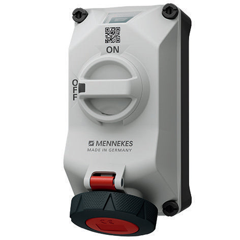 Mennekes - CEE-Steckdose abschaltbar, abgesichert (IEC 60309) Wandsteckdose 5612506G