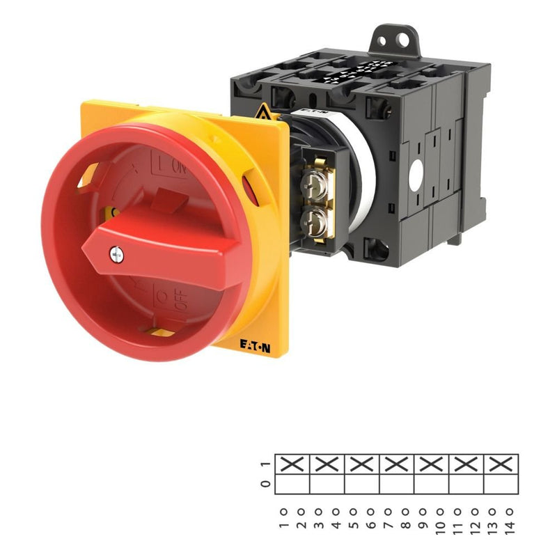 Eaton - Lasttrennschalter Hauptschalter 7polig 32A T3-4-8343/V/SVB Zwischenbau