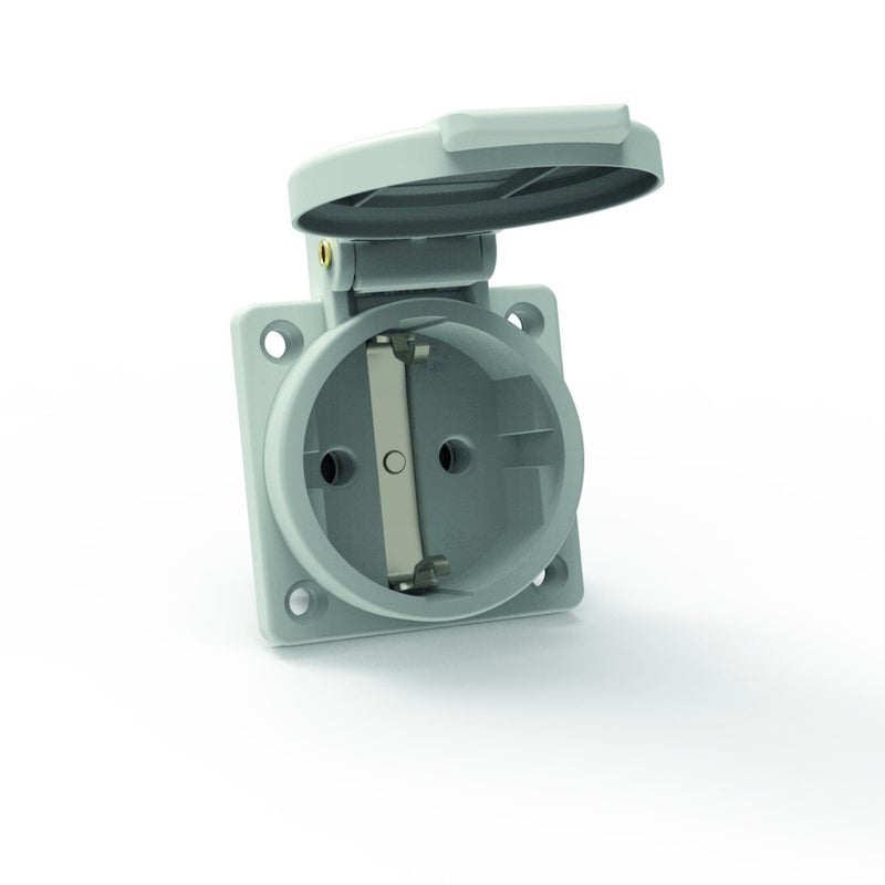 Bals Elektrotech - Schutzkontakt-Anbausteckdose Schutzkont.-Anbausteckdose 71100 16A IP44 grau