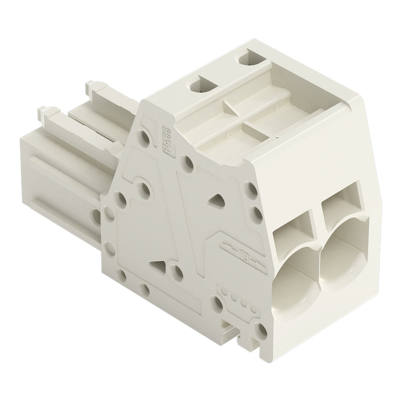 WAGO - Ein- und mehrpolige Klemmenleiste 1-Leiter-Federleiste 831-3106/000-9037 CAGECLAMP,10mm²,lgr − 24 Stück