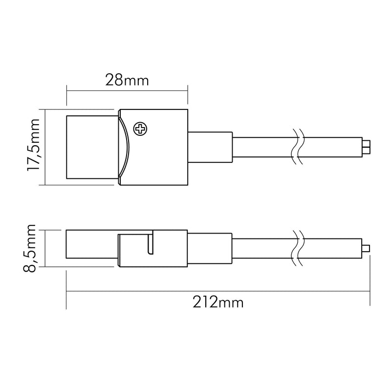 Nobile - Zubehör/Ersatzteile für Lichtschlauch/-band Anschlußkabel 5er Set 5011510655 − 1 Stück