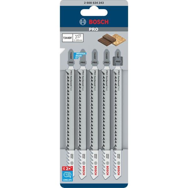 Bosch - Stichsägeblatt PRO Hardwood fast T344DF 2608634243 Stichsägeblatt 152