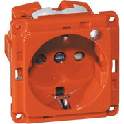 Peha - Schalter-/Steckdosenkombination SCHUKO-Steckdose orange D 6611.33 ME GLK SI 16A 250V Kontrolll