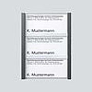 Siedle&Söhne - Zubehör/Ersatzteile für Türkommunikation Namensschild dgr-Glim 200029959-00 f. TM612-3/BTM650-06 − 1 Stück