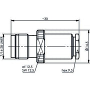 Telegärtner - Koax-Steckverbinder TNC-Kabelbuchse 50Ohm 100023760 G1(RG58 C/U),LMR-195