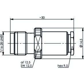 Telegärtner - Koax-Steckverbinder TNC-Kabelbuchse 50Ohm 100023760 G1(RG58 C/U),LMR-195