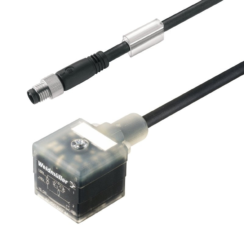 Weidmüller - Konfektioniertes Sensor-Aktor-Kabel Ventilleitung SAIL-VSA-M8G-3-0.5U Stecker gerade