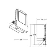 Brumberg Leuchten - Downlight/Strahler/Flutlicht LED-Fluter 60801643 3000K