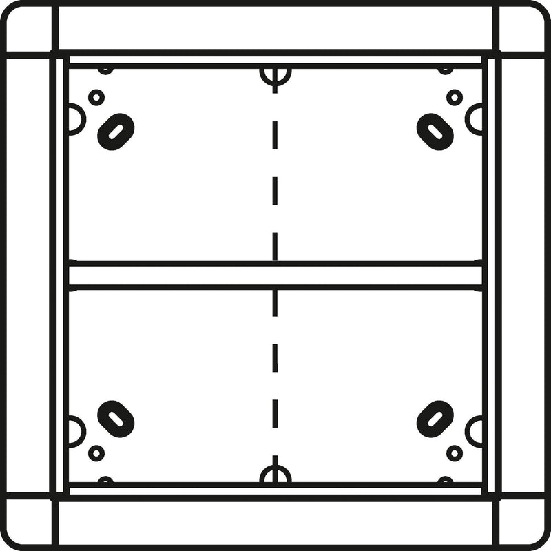 Ritto - Montageelement für Türstation Portier UP-Rahmen ws 1881570 4-fach,qua 238x238mm − 1 Stück