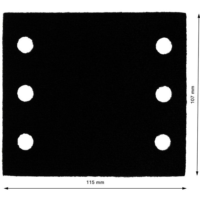 Bosch - Stützteller für Schleifwerkzeug Schleiftellerschoner, 2608000815 115 x 107 mm, 2x