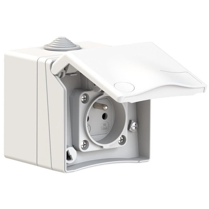 Bals Elektrotech - Schutzkontakt-Anbausteckdose Schutzkontakt-Wandsteckdos 72011 16A 2p+E IP44 be/fr