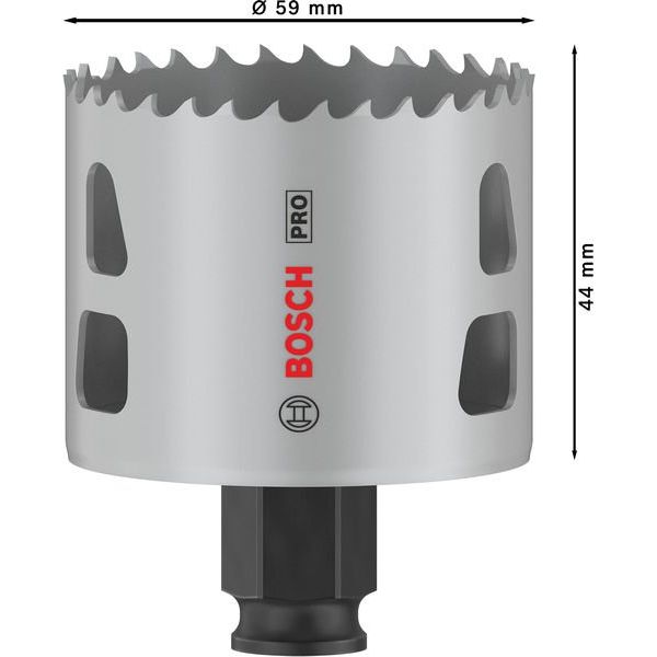 Bosch - Lochsäge PRO Multi Material PC Plus 2608594393 Lochsäge, 59 mm