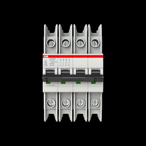ABB Stotz S&J - Leitungsschutzschalter Sicherungsautomat SU204MR-K1,6 10kA, 1,6A, 4P, RTT