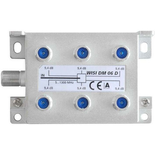 Wisi - Abzweiger und Verteiler Verteiler 6f. DM 06 D 5-1300MHz 9,4dB Cl.A − 1 Stück by Wisi
