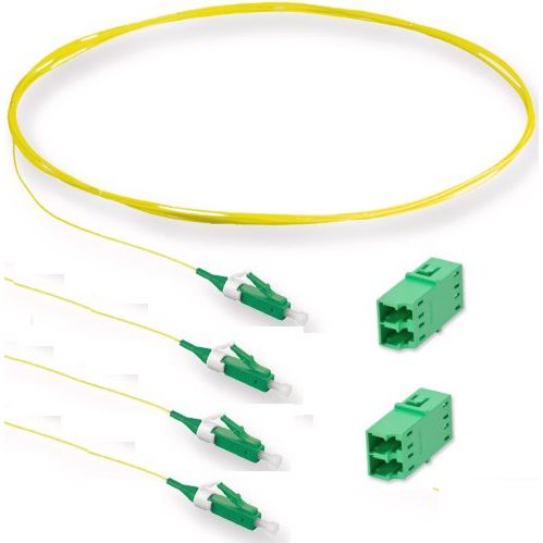 Corning - LWL-Pigtail Pigtail + Kupplung SET BAT-PSY-22RT LCAPC 4/2Duplex